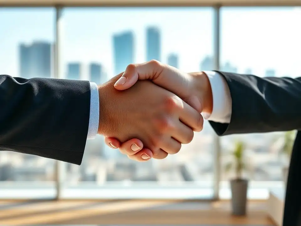 Sealed Deal A Confident Handshake Sealed Deal A Confident Handshake